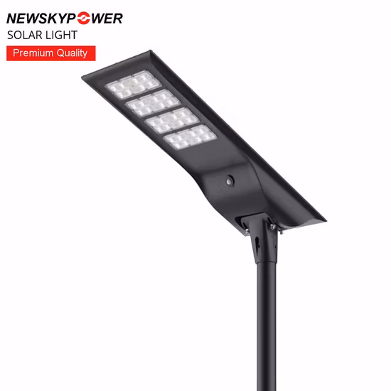 New Modern High Lumen Outdoor Waterproof Integrated Aluminum 30W 40W 60W 80W 100W LED All in One Solar Street Light