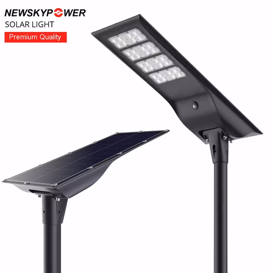 New Modern High Lumen Outdoor Waterproof Integrated Aluminum 30W 40W 60W 80W 100W LED All in One Solar Street Light