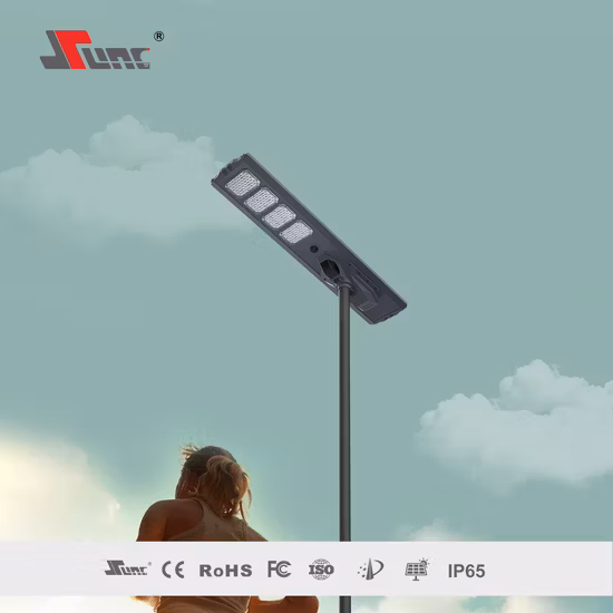 ISO9001 IP67 60 watts 80 W 120 W 150 W LED à prova d'água ao ar livre OEM ODM Tudo em um integrado Solar Power Garden Road Street Light com bateria de lítio